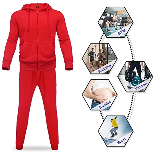 image for AKsit Men's Sweatsuit 2 Piece Hoodie Tracksuit Set Jogging Suits Outfi