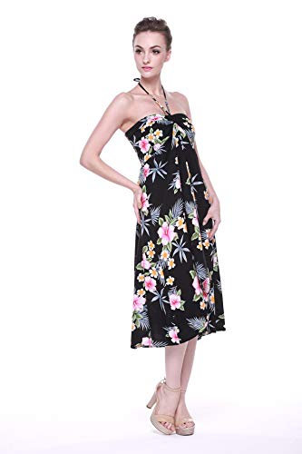 Image of Women's Hawaiian Luau Halter Dress in Signature Prints