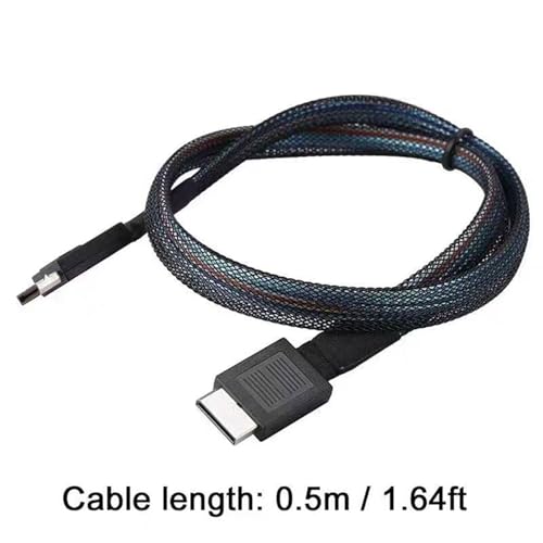 Câble Oculink SFF-8611 PCIe 4.0 pour mini serveur et disque dur SAS