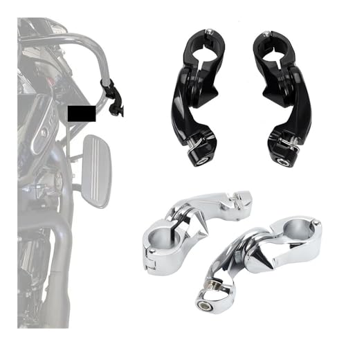Repose-pieds 32mm pour Custom et Chopper : Finition Chrome Robuste - 2
