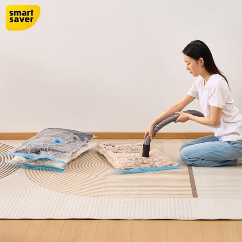 3 Jumbo Smart Saver Vacuum Bags for Travel, Space Saver Bags Compression Storage Bags for Clothes Vacuum Sealer Bags for Storage Vaccine Sealed Packing Ziplock Bag with Travelling Hand Pump (70x100cm)