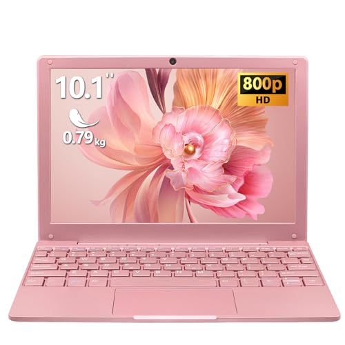 LONGEVINCE Mini Ordinateur Portable De 10,1 Pouces, Processeur Celeron N4020,1280 * 800, Mémoire 8G, BT5.0, Type-C, USB3.0 * 2, Mini HDMI, Carte TF,0,79 Kg(Or...