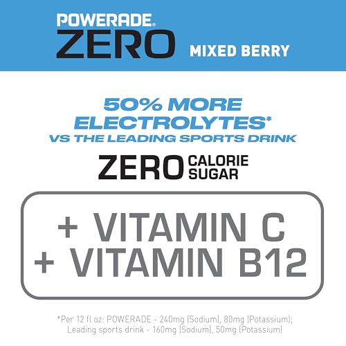 Image of POWERADE ZERO Mixed Berry, 20 fl oz, 8 Pack