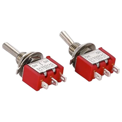 Interruptor de palanca MTS-103 unipolar de doble tiro 6A 120VAC en miniatura