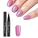 Produktbild 1 Stück 3 in 1 Schritt Nagelgel Lacklack Pen One Step Nagel UV Gel verwenden - Nail One Step Nagellack Stiftform QQ Nagellack Kleber 18 Farbe Nagellack (L)