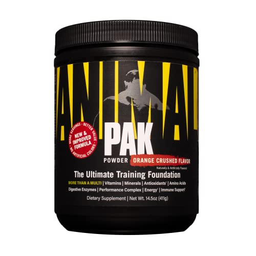 Animal Pak - Vitamin Powder With Zinc, Magnesium, Amino Acids And More - Digestive Health, Immune Booster And Focus Support - Multivitamin For Men And Women - Spectra And 85+ Nutrients - 60 Scoops #TOP10