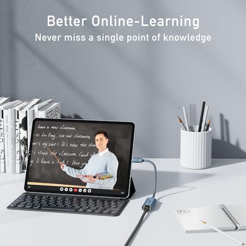 image for uni USB C to Ethernet Adapter, Driver Free RJ45 to USB C [Thunderbolt 