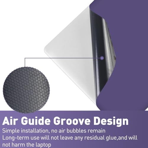 Autocollant ordinateur portable imperméable et réutilisable violet impérial - 4