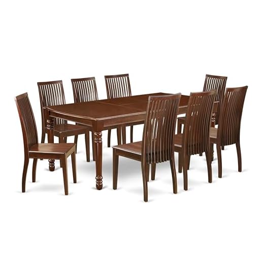 Elegant 9 Piece Mahogany Dining Set