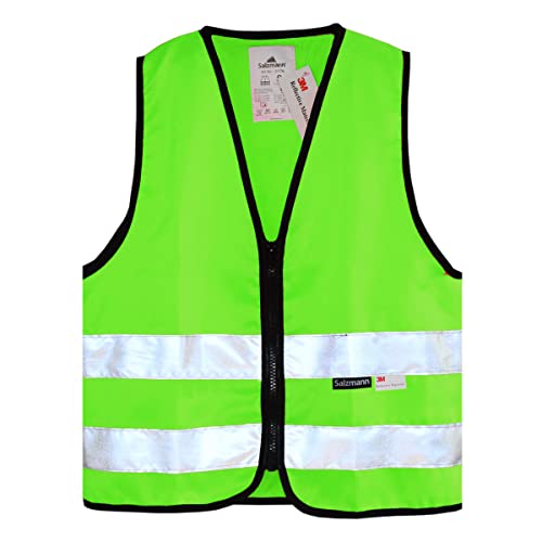 Gilet De Sécurité Haute Visibilité Vert Néon - Taille XL - Avec Bandes Réfléchissantes - NEIKO