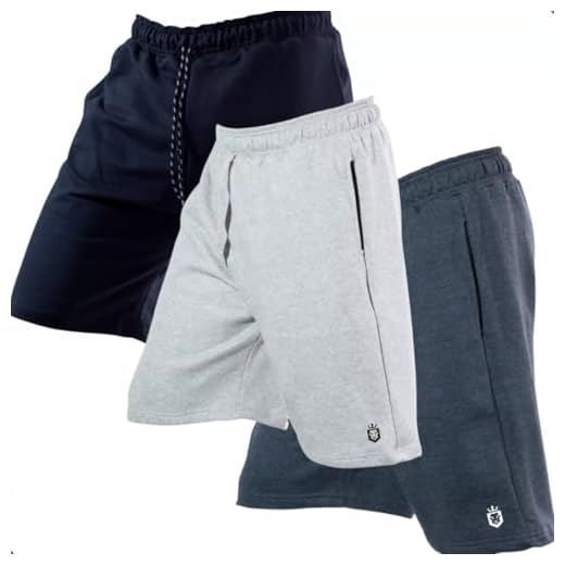 Kit 3 Bermudas Moletom Masculina Shorts Fitness Surf Básica