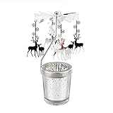 Dieser Schmetterlings-Kerzenhalter ist perfekt, um nachts ein romantisches Ambiente in Innenräumen zu schaffen. Er verfügt über eine Dekoration rund um die Turbine, die das Licht reflektiert und es auf nahe gelegene Wände und Decken streut. Es eignet sich auch tagsüber als Tischdekoration und dreht sich mit dem Wind, wenn eine Brise weht.