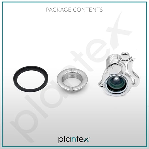 Image of Plantex Door Eye Viewer /Solid Brass Eye Hole for Main Door /180 Degree Ultra Clear Doors Viewer for Safe and Secure Home /Office /Hotel - Pack of 1 (Chrome)