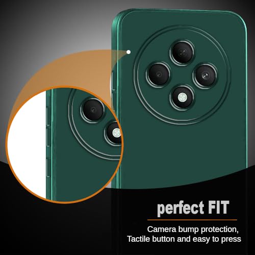 Image of Back Cover for Oppo F27 5G | Full Camera Protection | Premium Liquid Silicon Case | Flexible Bumper Case for Oppo F27 5G (Green)