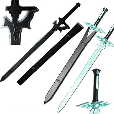 Top Swords Sword Art Online Kirito Sword Set Elucidator/Dark Repulsor v2 (HK-3025 HK-026-2) Cover