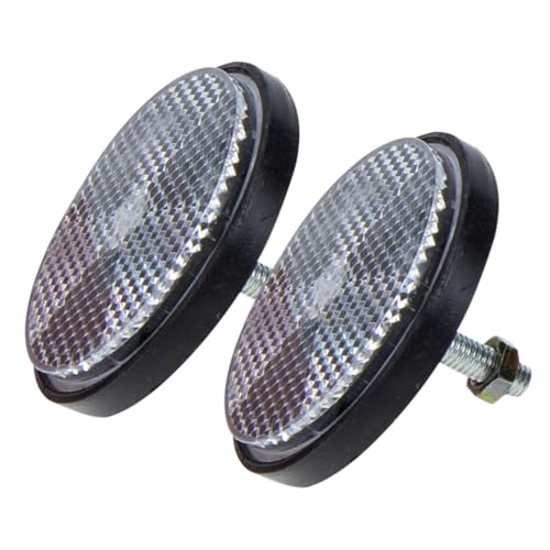 NAMOARLY 2Pcs Bike Reflectors Plastic Warning Reflectors for Enhanced Visibility Safety for Touring Cars Bicycles Easy to Install Essential for Night Riding