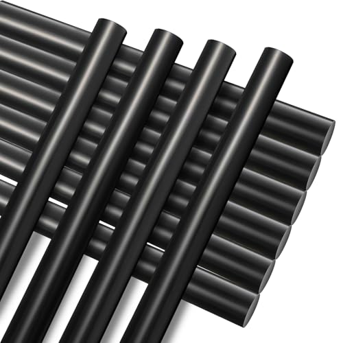 Image of CroBlissful 60 Pcs Paintless Dent Repair Glue Sticks PDR Glue Hot Sticks Paintless Dent Repair Tool for Car Restoration Remover Tool Set (Black)
