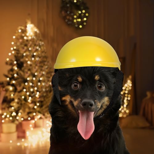 Haustier Lustiger Hut Hund Sicherheitshut Hündchen Kätzchen Helm Kleiner Hundehelm Hund Schutzhelm Helm Für Hunde Helm Der Französischen Bulldogge Urlaub Abs Kopfbedeckung
