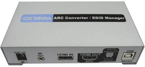 Octava-1x1 HDMI Audio Converter (HDMI to Optical toslink)+ ARC with EDID Emulator(HD11-ARC)