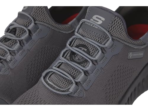 Skechers Slip-ins Work: Tilido - Troxin ESD Composite Toe Bungee Slip-On Work Shoes for Men Grey