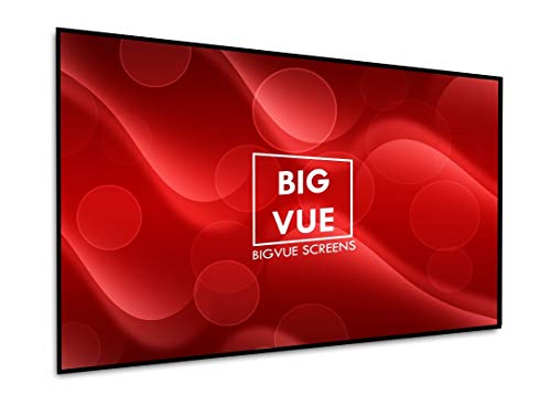Image of BIG VUE 1 Cm Edge 150 Inches Grey Material Fixed Frame Projector Screen 16:9 Diagonal Active 3D 4K Ultra Hd Projector Screen (150 Inch, Grey)