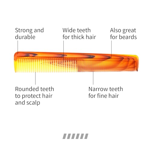 Peine de Estilo Vintage de Doble Diente para Desenredar Cabello Mojado miniatura 4