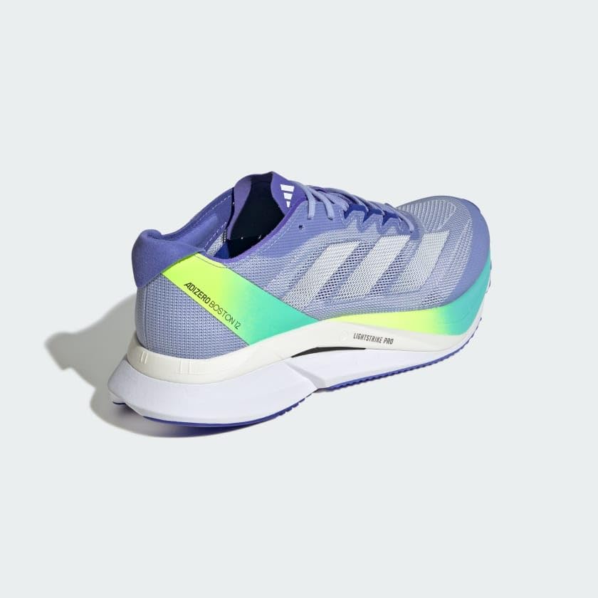 Image of adidas Womens Adizero Boston 12 Running Sneakers Shoes - Blue