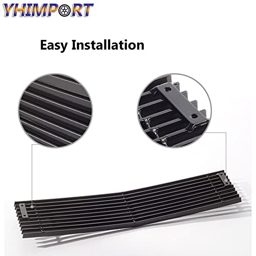 Yhimport 19016319 Black Front Grill Grille Fits 2015-2019 Chevy Silverado 2500Hd 3500Hd Lower Bumper Aluminum Billet Grille Insert  thumb #5