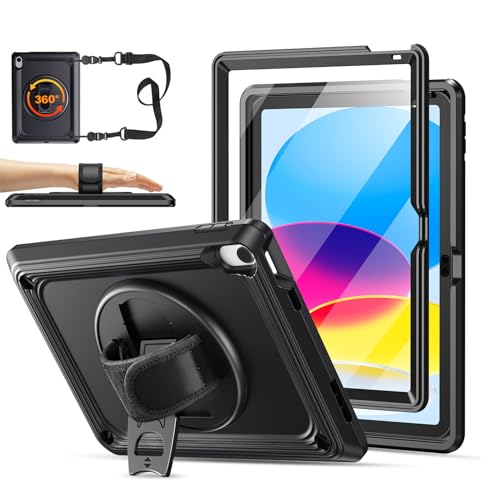 TSQQST iPad (A16) 11th/10th Geneneration Case 2025/2022 w/Screen Protector
