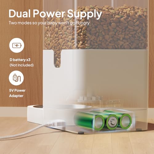 VOLUAS Automatic Cat Feeders - Dry Food Dispenser with Timer, Desiccant Bag, Programmable Portion Size Control 4 Meals Per Day, 10s Voice Recorder by Voluas - Image 5