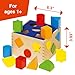 Goki Wooden Shape Sorting Cube - Classic Wooden Toy with 12 Shapes I Color Sorting Toys for Toddlers 1-3 Fine Motor Skills Sensory Learning Activity Cube - Toddler Learning Activities I Gift for 1+
