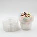 Golden Apple, 4oz-125ets Clear Plastic Jello Shot Souffle Cups with Lids, Sampling Cup, BPA-free