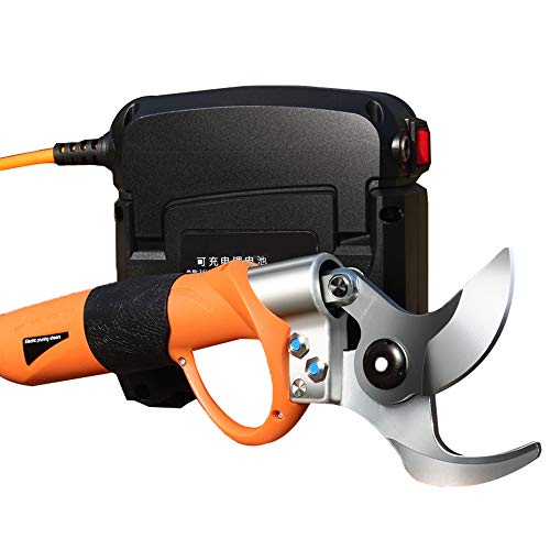 Xyfw Electric Pruning Shears,36V Cordless Strong Steel Blade Garden Trimmers Plant Secateurs with Lithium Battery for Rose, Apple Fruit Tree,Branches 45mm