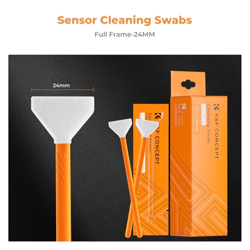 Image of K&F Concept Cleaning Kit 10 x 24mm APS-C Sensor Cleaning Swab, DSLR or SLR Digital Camera Cleaning kit and Full Frame Sensor Cleaning Swab (24mm Cleaning Stick)