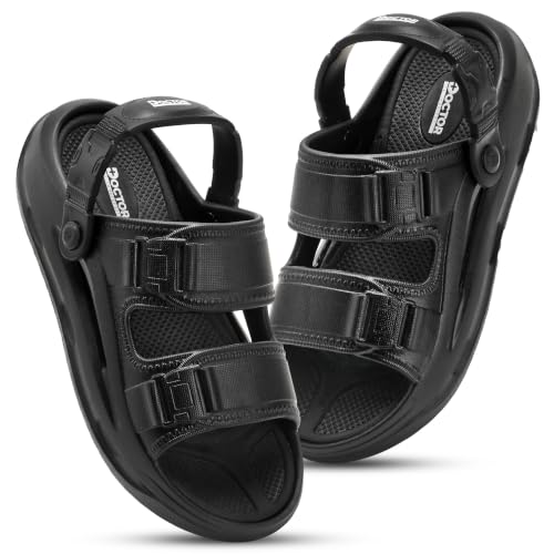 Image of DOCTOR HEALTH SUPER SOFT Men's Sports Sandals | Lightweight EVA Sandals with Back Strap | Anti-Skid Cushioned Comfort Outdoor Casual Walking Sandals