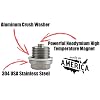 Votex - Made in USA - DP007-7 Stainless Steel Engine, Transmission, and Primary Chain Case Neodymium Magnetic Oil Drain Plug fits Harley Davidson V-Rod's