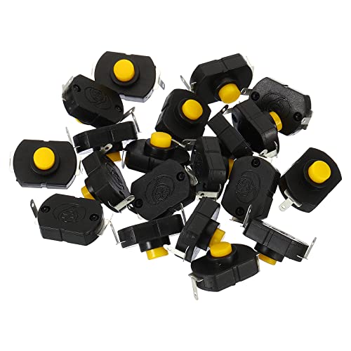 PATIKIL 20 boutons poussoirs verrous KAN-23 DC 30V
