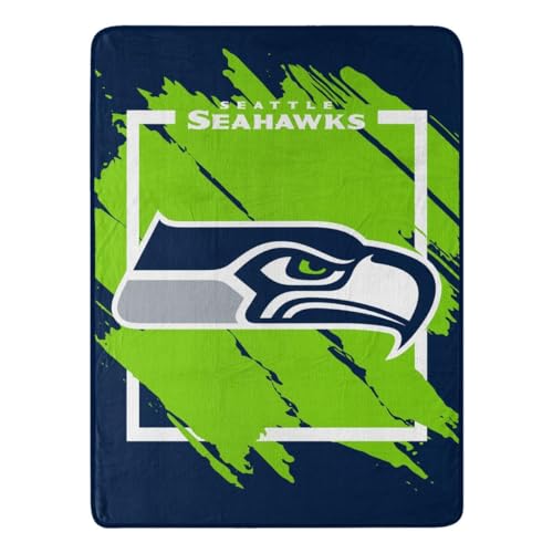 NORTHWEST ENTERPRISES NFL 46x60 Dimensional Design Micro Raschel Throw Blanket (Seattle Seahawks)