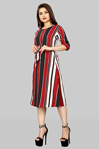 Image of AA Creation Women's Fit And Flare Knee Length Dress