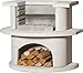 Produktbild Buschbeck Gartenkamin Grillkamin Grillbar Venedig Weiss 93x110x65 cm Kohle Grill