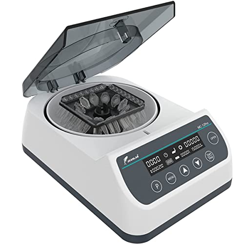 Lab High Speed Centrifuge Machine Bechtop Microcentrifuges 3 in 1 Rotor for 0.2/0.5/1.5/2mL Tube Capacity (12000RPM)