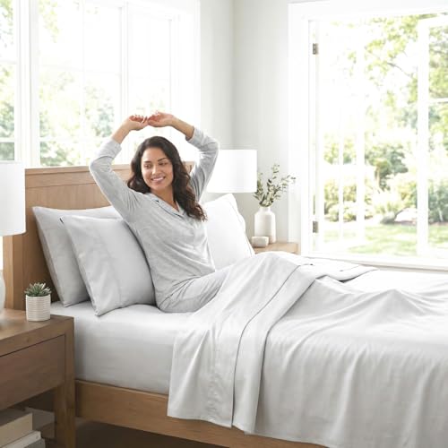 Pantrypoet 800 Thread Count 100% Egyptian Cotton Sheets Queen Size - 4 Piece Set Luxury Sateen Bedding Cooling & Breathable 15 Deep Pocket Snug Fit Soft Hotel Quality Bed Sheets
