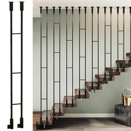 Garde-corps intérieurs modernes de 254cm pour sécuriser l'escalier de votre appartement