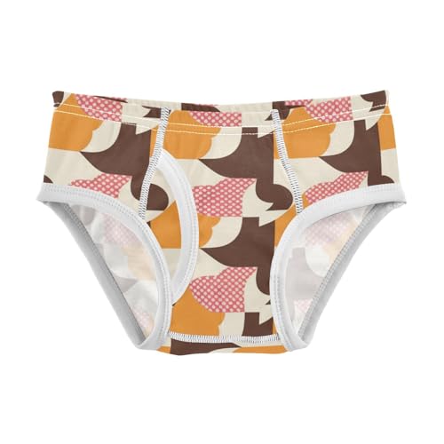 Houndstooth Brown Classical Toddler Boy Comfort Kids Underwear Breathable Children Undies