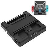 Septpenta für Switch Ladestation, Kleine Ladestation, Leicht zu Tragen, mit Ladeanzeige, Multifunktionale Aufbewahrungshalterung für Den Einsatz auf Reisen Oder Im Geschäft