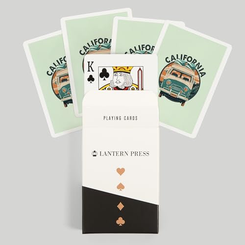 Baraja California Camper Van 52 cartas tamaño póker miniatura 6