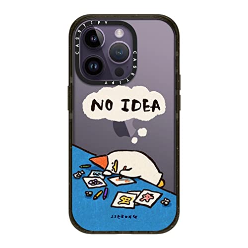 CASETiFY �C���p�N�g iPhone 14 Pro �P�[�X [MIL�K�i���� (4x MIL-STD-810G)/2.5m����̗����������N���A] - No idea by SSEBONG - �O���b�V�[ �u���b�N