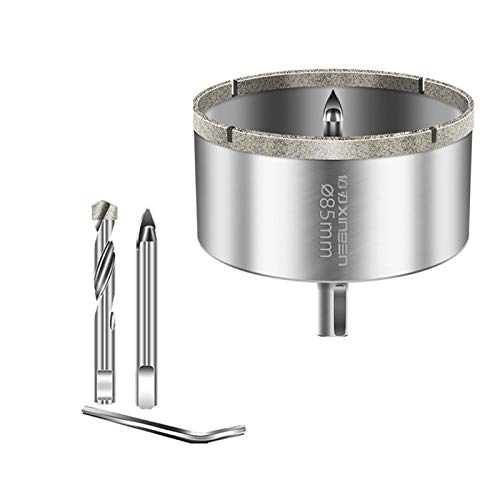 Broca de diamante para vidrio y cerámica de 85 mm