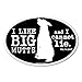 Big Mutts Oval Magnet