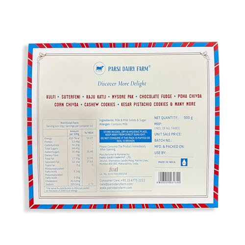 Image of Parsi Dairy Farm Barela Peda | Traditional, Rich & Sweet Indian Delight (500 Gm)
